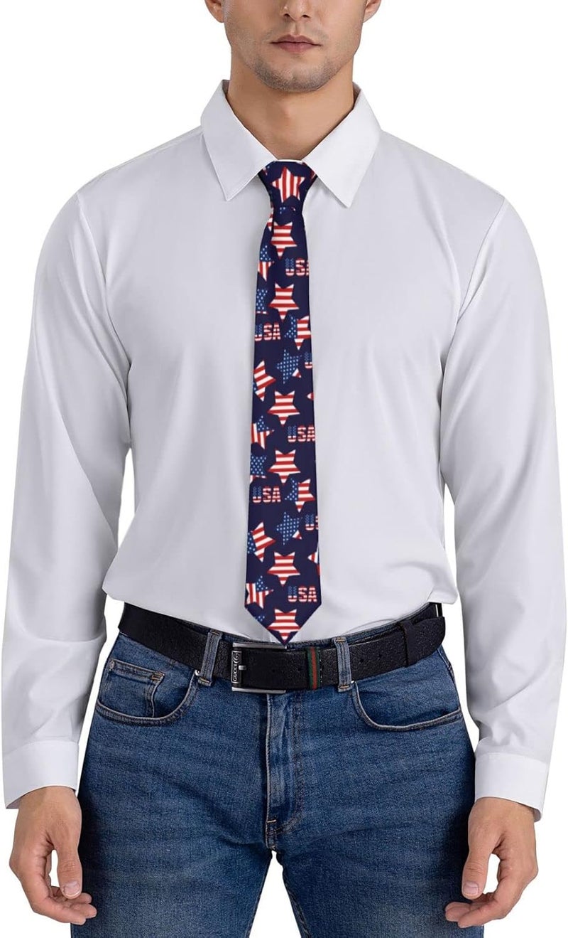Yilad Tie for Men and Boy Novelty Fun Full Print Men's Necktie Skinny Fashion Narrow Wide - Image 5